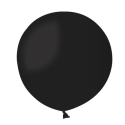 Balon pastelowy GIGANT!!! KULA - 0,85 m - czarny
